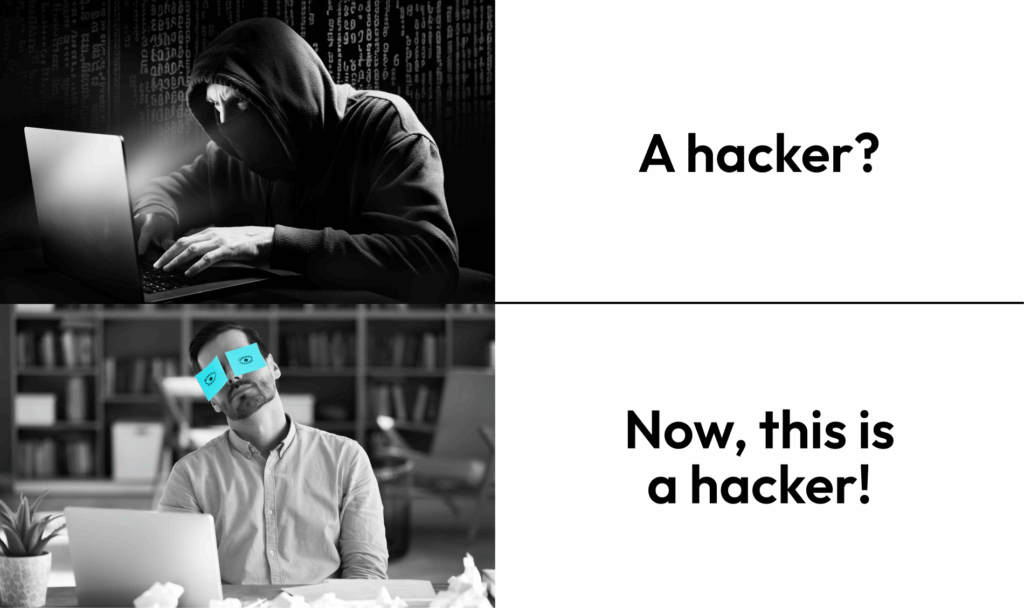 How We Imagine Hackers vs. How They Actually Look